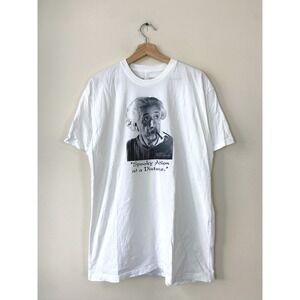 Elara Foundation Albert Einstein Quote White Graphic Print Tee Shirt